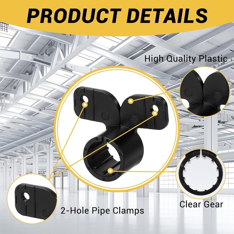 MSLANE Total 380PCS Pex Support Pipe Supports Sets,Pex Hanger 100 Pack 3/4 Inch,R-Type Nylon Clamps 40 Pack with 240 pcs Screws for Pex, Copper, CPVC,Butterfly Style - Image 3